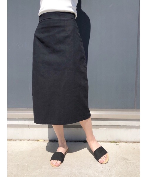 CLEA（クレア）の「タイトロングスカート（スカート・レディース・ブラック/ベージュ/アイボリー・S/M）」の2枚目の写真