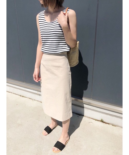 CLEA（クレア）の「タイトロングスカート（スカート・レディース・ブラック/ベージュ/アイボリー・S/M）」の6枚目の写真