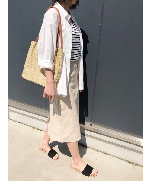 CLEA（クレア）の「タイトロングスカート（スカート・レディース・ブラック/ベージュ/アイボリー・S/M）」の9枚目の写真