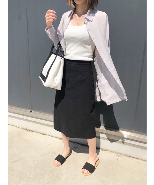 CLEA（クレア）の「タイトロングスカート（スカート・レディース・ブラック/ベージュ/アイボリー・S/M）」の14枚目の写真