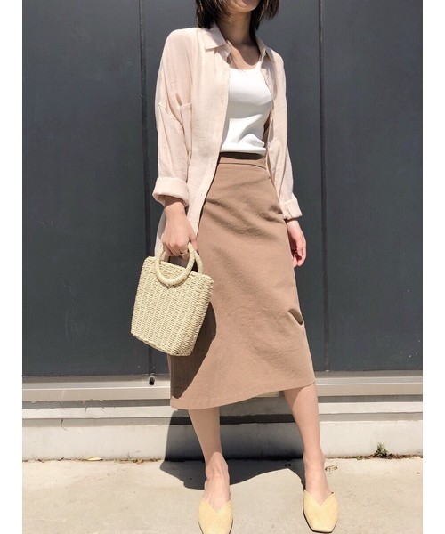 CLEA（クレア）の「タイトロングスカート（スカート・レディース・ブラック/ベージュ/アイボリー・S/M）」の16枚目の写真