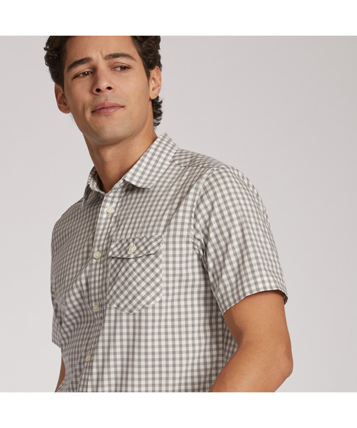 AIGLE（エーグル）の「ガーラン（シャツ/ブラウス・メンズ・グレー/インディゴブルー・LARGE/X-LARGE/MEDIUM/S）」の8枚目の写真
