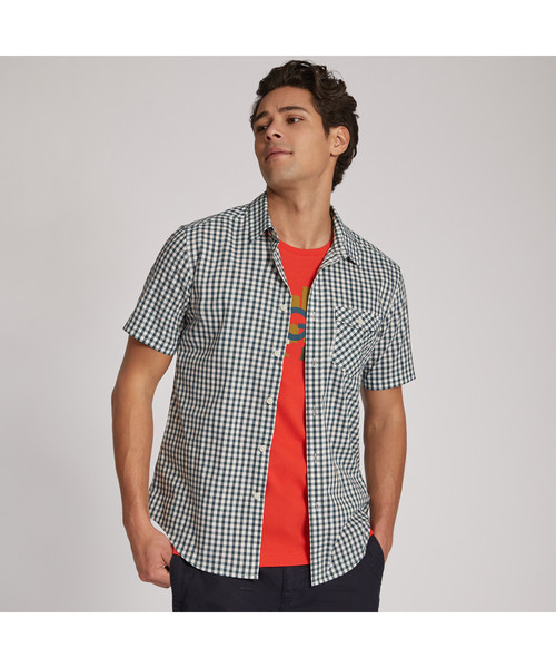 AIGLE（エーグル）の「ガーラン（シャツ/ブラウス・メンズ・グレー/インディゴブルー・LARGE/X-LARGE/MEDIUM/S）」の5枚目の写真