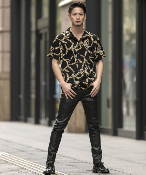 Theory 20ss チェーン柄シャツブラウス Theory 20ss チェーン柄シャツブラウス ブラック 【公式通販】