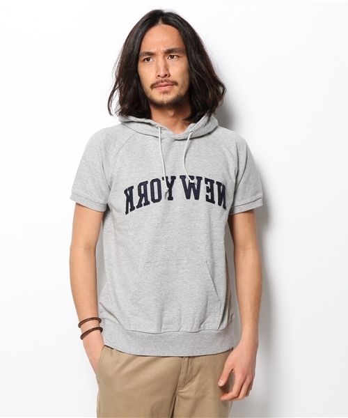 BEAMS（ビームス）の「○BEAMS / ミラーロゴ プルオーバーパーカー（パーカー・メンズ・グレー/ネイビー・SMALL/MEDIUM/X-LARGE/LARGE）」の10枚目の写真