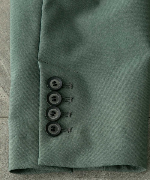 UNITED TOKYO（ユナイテッドトウキョウ）の「Relaction オーバーサイズボックスジャケット（テーラードジャケット・メンズ・ブラック/ベージュ/グリーン/ラベンダー/ダークブラウン/グレイッシュベージュ/サックスブルー・1/2/3）」の18枚目の写真