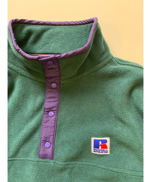 Russell Athletic(ラッセルアスレティック)の「【RUSSELL ATHLETIC】Micro Fleece Half Zip(ブルゾン・メンズ・ブラック/グリーン/パープル・MEDIUM/LARGE)」の12枚目の写真