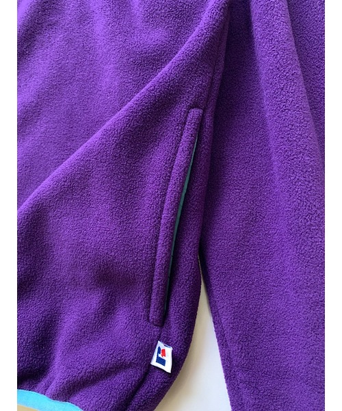Russell Athletic(ラッセルアスレティック)の「【RUSSELL ATHLETIC】Micro Fleece Half Zip(ブルゾン・メンズ・ブラック/グリーン/パープル・MEDIUM/LARGE)」の10枚目の写真