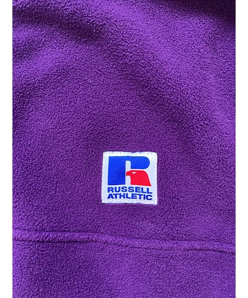 Russell Athletic(ラッセルアスレティック)の「【RUSSELL ATHLETIC】Micro Fleece Half Zip(ブルゾン・メンズ・ブラック/グリーン/パープル・MEDIUM/LARGE)」の9枚目の写真