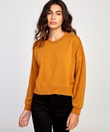RVCA レディース BIG COPY PULLOVER SWEATSHIRT トレーナー/ルーカ バックロゴプリント