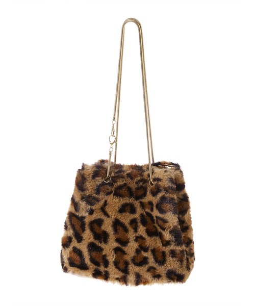 fifth（フィフス）の「エコファースクエアバッグ（ハンドバッグ・レディース・ブラック/グレー/レオパード・FREE）」の4枚目の写真