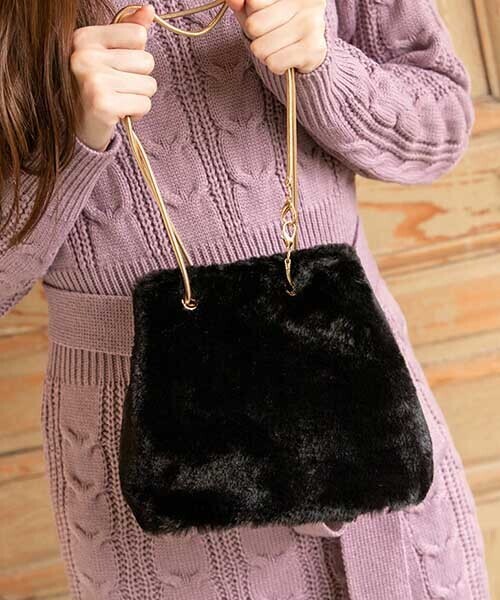 fifth（フィフス）の「エコファースクエアバッグ（ハンドバッグ・レディース・ブラック/グレー/レオパード・FREE）」の13枚目の写真