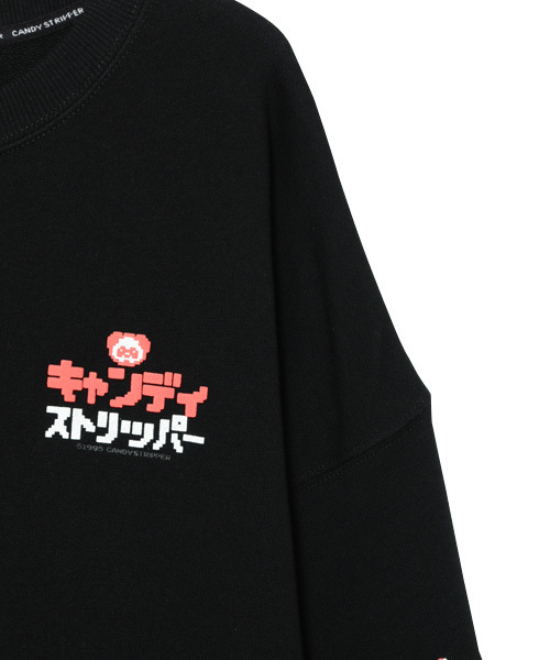 Candy Stripper（キャンディストリッパー）の「8BIT CANDY SWEAT ワンピース（ワンピース・レディース・ブラック/パープル/ピンク/アイボリー・2）」の7枚目の写真