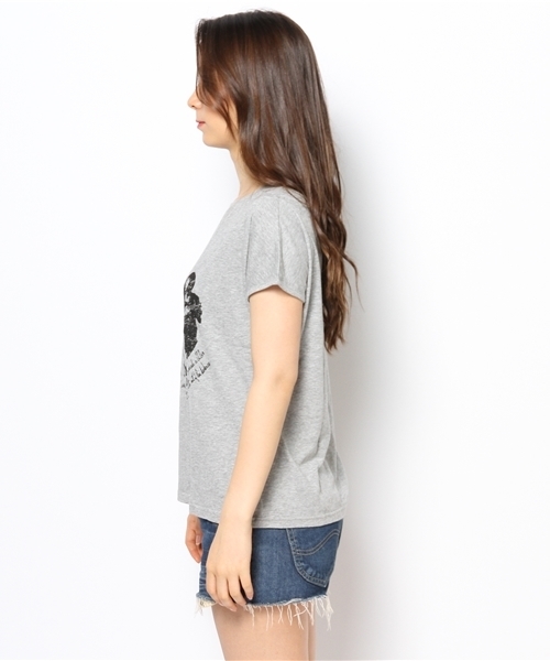 OUTLET(アウトレット)の「【Ciaopanic】プリント半袖T(Tシャツ/カットソー・レディース・レッド/グレー・FREE)」の5枚目の写真