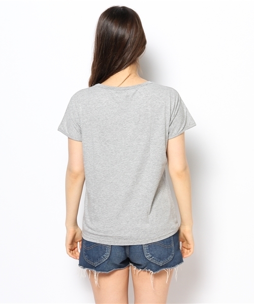 OUTLET(アウトレット)の「【Ciaopanic】プリント半袖T(Tシャツ/カットソー・レディース・レッド/グレー・FREE)」の6枚目の写真