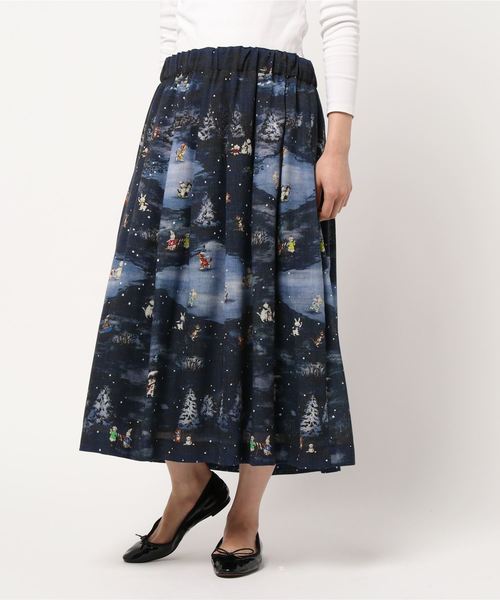 franchelippee（フランシュリッペ）の「【3L】ふゆやすみ丈長スカート  