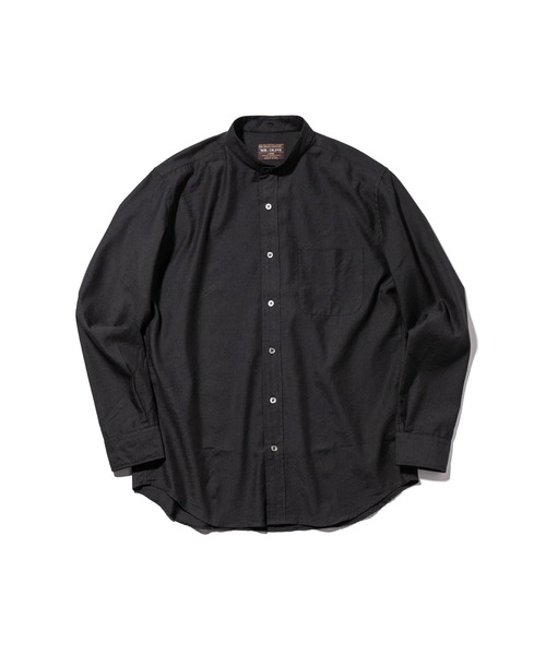 MR.OLIVE（ミスターオリーブ）の「クールマックス リネン / スペアカラーシャツ・バンドカラーシャツ（シャツ/ブラウス・メンズ・ライトグレー/ブラック/ネイビー/オフホワイト・SMALL/MEDIUM/LARGE）」の12枚目の写真