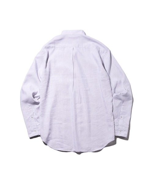 MR.OLIVE（ミスターオリーブ）の「クールマックス リネン / スペアカラーシャツ・バンドカラーシャツ（シャツ/ブラウス・メンズ・ライトグレー/ブラック/ネイビー/オフホワイト・SMALL/MEDIUM/LARGE）」の8枚目の写真