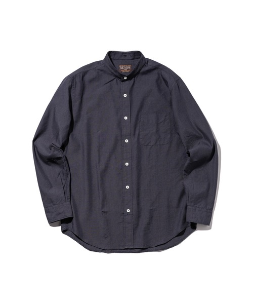 MR.OLIVE（ミスターオリーブ）の「クールマックス リネン / スペアカラーシャツ・バンドカラーシャツ（シャツ/ブラウス・メンズ・ライトグレー/ブラック/ネイビー/オフホワイト・SMALL/MEDIUM/LARGE）」の13枚目の写真