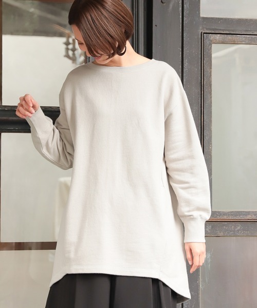 LEPSIM(レプシィム)の「ウラケバックロングチュニック 862553(チュニック・レディース・チャコールグレー/ブルーグレー/キャメル/グレイッシュベージュ・FREE)」の18枚目の写真