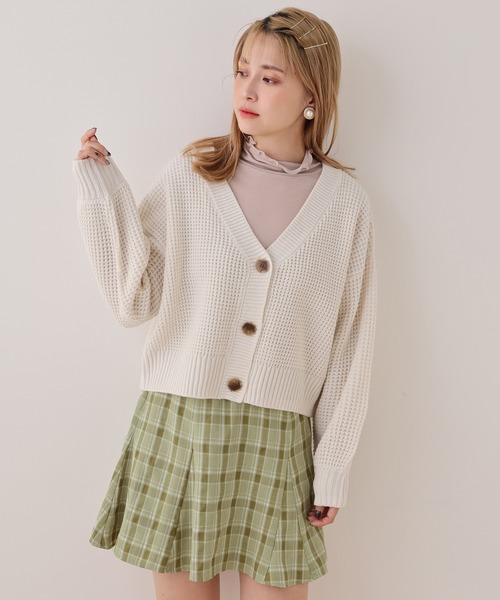 one after another NICE CLAUP(ワンアフターアナザーナイスクラップ)の「ベルト付きサーキュラーミニスカート(スカート・レディース・ベージュ/ブラック/グリーン系その他/ベージュ系その他・FREE)」の7枚目の写真