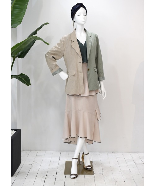 Eimee Law（エイミーロウ）の「バックフリルアシンメトリージャケット 
