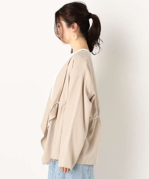 archives（アルシーヴ）の「ドロスト付ドレープジャケット（その他アウター・レディース・ベージュ/ブラック/カーキ・MEDIUM）」の11枚目の写真