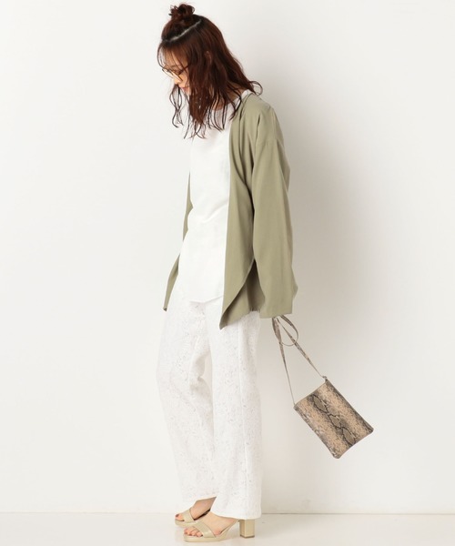 archives（アルシーヴ）の「ドロスト付ドレープジャケット（その他アウター・レディース・ベージュ/ブラック/カーキ・MEDIUM）」の7枚目の写真