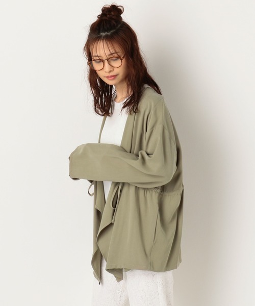 archives（アルシーヴ）の「ドロスト付ドレープジャケット（その他アウター・レディース・ベージュ/ブラック/カーキ・MEDIUM）」の21枚目の写真