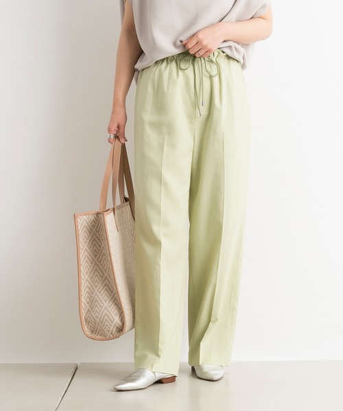 DouDou（ドゥドゥ）の「リネンドロストイージーパンツ（その他パンツ・レディース・ブラック/ライム/ラベンダー・FREE）」の8枚目の写真