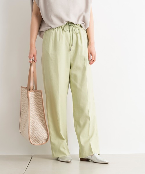 DouDou（ドゥドゥ）の「リネンドロストイージーパンツ（その他パンツ・レディース・ブラック/ライム/ラベンダー・FREE）」の9枚目の写真