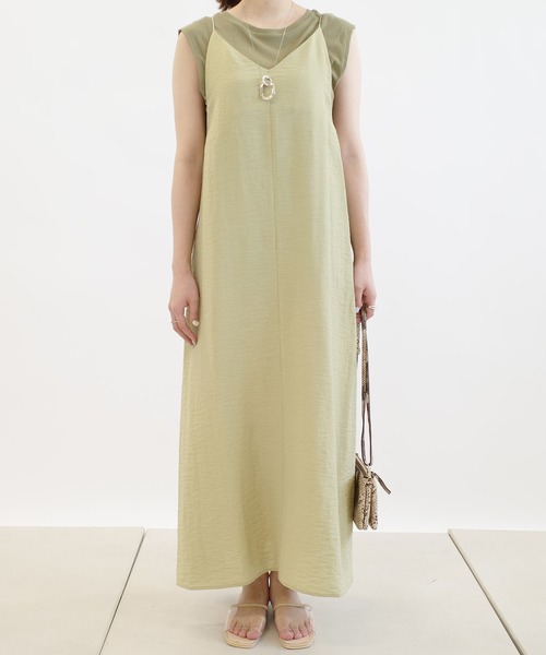 DouDou（ドゥドゥ）の「バックレースアップセットワンピース（ワンピース・レディース・ブラック/ベージュ/グリーン・FREE）」の21枚目の写真