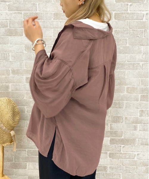 apres jour（アプレジュール）の「袖ボリュームシアーシャツ【ZOZOTOWN限定アイテム】（シャツ/ブラウス・レディース・ベージュ/モカ/ライトベージュ/スモークピンク・フリー）」の8枚目の写真