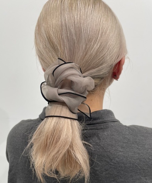 ap retro(アプレトロ)の「オーガンジースカーフリボン【ZOZO限定アイテム】(その他ヘアアクセサリー・レディース・ブラック/ブラウン/ピンク/ダークベージュ/ベージュ/パープル/ダークブラウン/ピンク系その他/ベージュ系その他/グリーン系その他/ホワイト系その他/グレー系その他・FREE)」の22枚目の写真