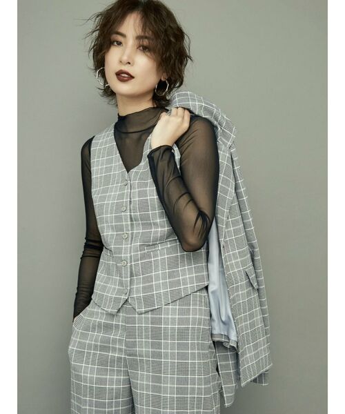 GYDA（ジェイダ）の「ハイネックシアーＴＯＰＳ（Tシャツ/カットソー・レディース・ブラック/その他1・FREE）」の2枚目の写真