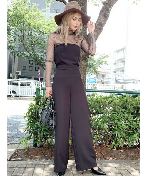 GYDA（ジェイダ）の「ハイネックシアーＴＯＰＳ（Tシャツ/カットソー・レディース・ブラック/その他1・FREE）」の4枚目の写真