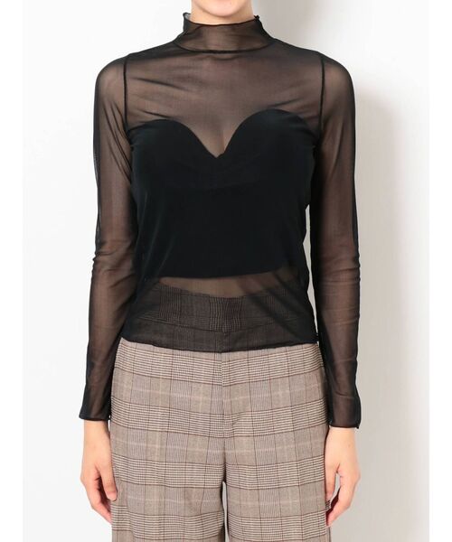 GYDA（ジェイダ）の「ハイネックシアーＴＯＰＳ（Tシャツ/カットソー・レディース・ブラック/その他1・FREE）」の18枚目の写真