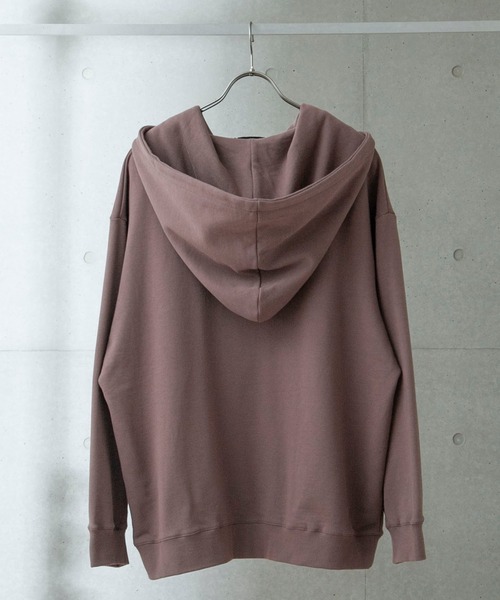 anown（アノン）の「オーバーサイジングハーフジップ裏毛パーカー【インフルエンサー 田舎系×anown 限定コラボ】（パーカー・メンズ・ホワイト/ブラック/モカ・M/L）」の9枚目の写真