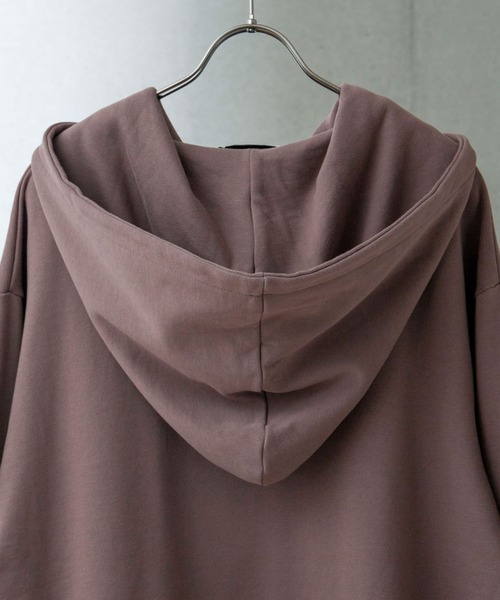 anown（アノン）の「オーバーサイジングハーフジップ裏毛パーカー【インフルエンサー 田舎系×anown 限定コラボ】（パーカー・メンズ・ホワイト/ブラック/モカ・M/L）」の11枚目の写真