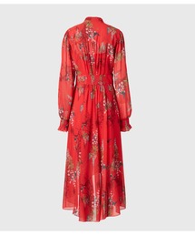 赤 花柄 長袖 ワンピース　オールセインツ allsaints オールセインツ 花柄ワンピース 美品
