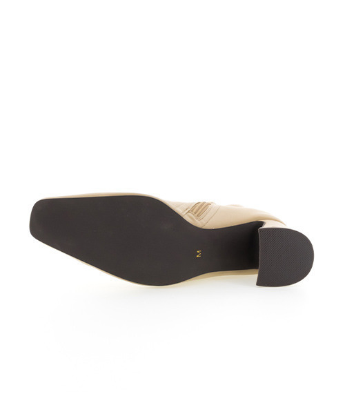 RANDA（ランダ）の「ストレスフリー/ソフトストレッチデザインヒールミドルブーツ（ブーツ・レディース・ベージュ/ブラック/アイボリー/ワイン・L/LL/M/S）」の15枚目の写真