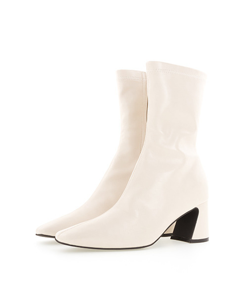 RANDA（ランダ）の「ストレスフリー/ソフトストレッチデザインヒールミドルブーツ（ブーツ・レディース・ベージュ/ブラック/アイボリー/ワイン・L/LL/M/S）」の21枚目の写真