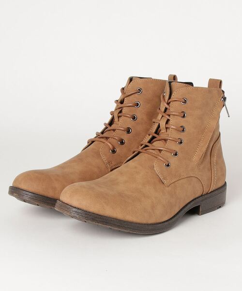 TopIsm（トップイズム）の「サイドZIPショートブーツ（ブーツ・メンズ・ブラック/ブラック系その他2/キャメル/ブラック系その他/ダークブラウン・26.5/27/25.5/26/28）」の5枚目の写真