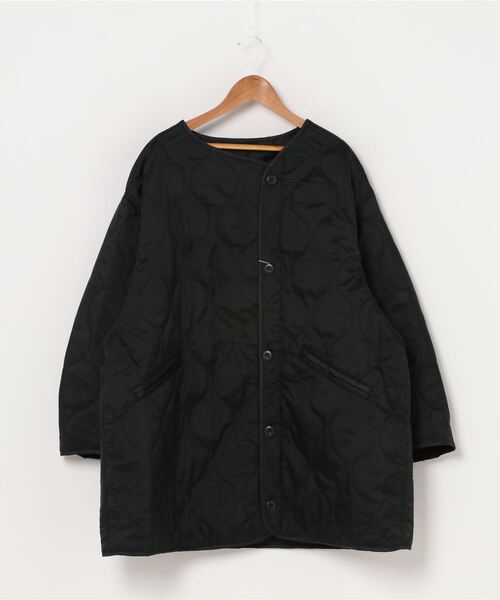 reca（レカ）の「ビッグシルエットキルティング コート（ダウンジャケット/コート・レディース・ブラック/ベージュ/カーキ・M）」の6枚目の写真