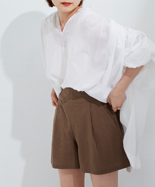 Auntie Rosa Holiday(アンティローザホリデー)の「ショルダーレースボリュームスリーブブラウス(シャツ/ブラウス・レディース・ホワイト/ブラック/ブルー・FREE)」の21枚目の写真