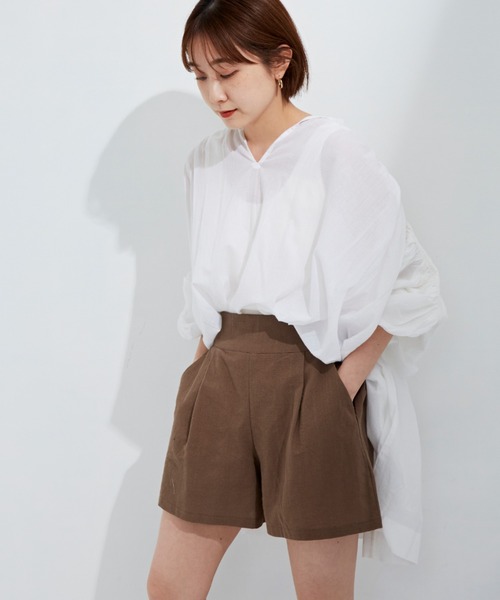 Auntie Rosa Holiday(アンティローザホリデー)の「ショルダーレースボリュームスリーブブラウス(シャツ/ブラウス・レディース・ホワイト/ブラック/ブルー・FREE)」の22枚目の写真