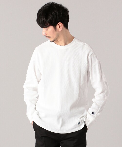 NEIGHBORHOOD RUSSELL ATHLETIC ロンT 白 Lサイズ Russell Athletic(ラッセルアスレティック)の「【SHIPS別注