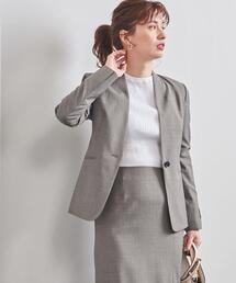 UNITED ARROWS（ユナイテッドアローズ）の「UPC CANONICO ノーラペル ジャケット◆（ノーカラージャケット・レディース）」