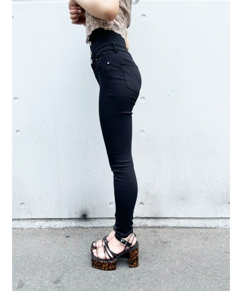 ENVYM（アンビー）の「ハイウエストボタンジェギンス（その他パンツ・レディース・ブラック・S/M）」の11枚目の写真