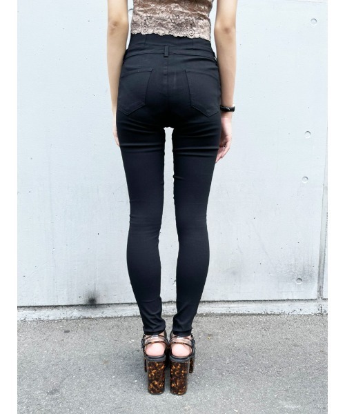 ENVYM（アンビー）の「ハイウエストボタンジェギンス（その他パンツ・レディース・ブラック・S/M）」の12枚目の写真